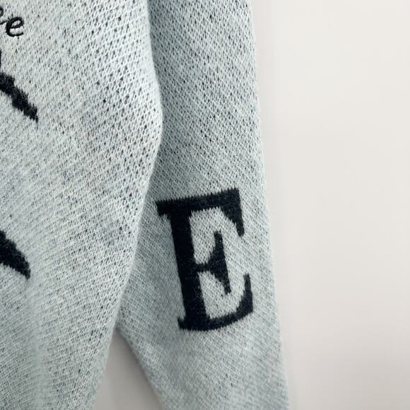 Aelfric Eden City of Love AW23 Crewneck Knit Sweater in Light Blue Size S NWT - Picture 8 of 15